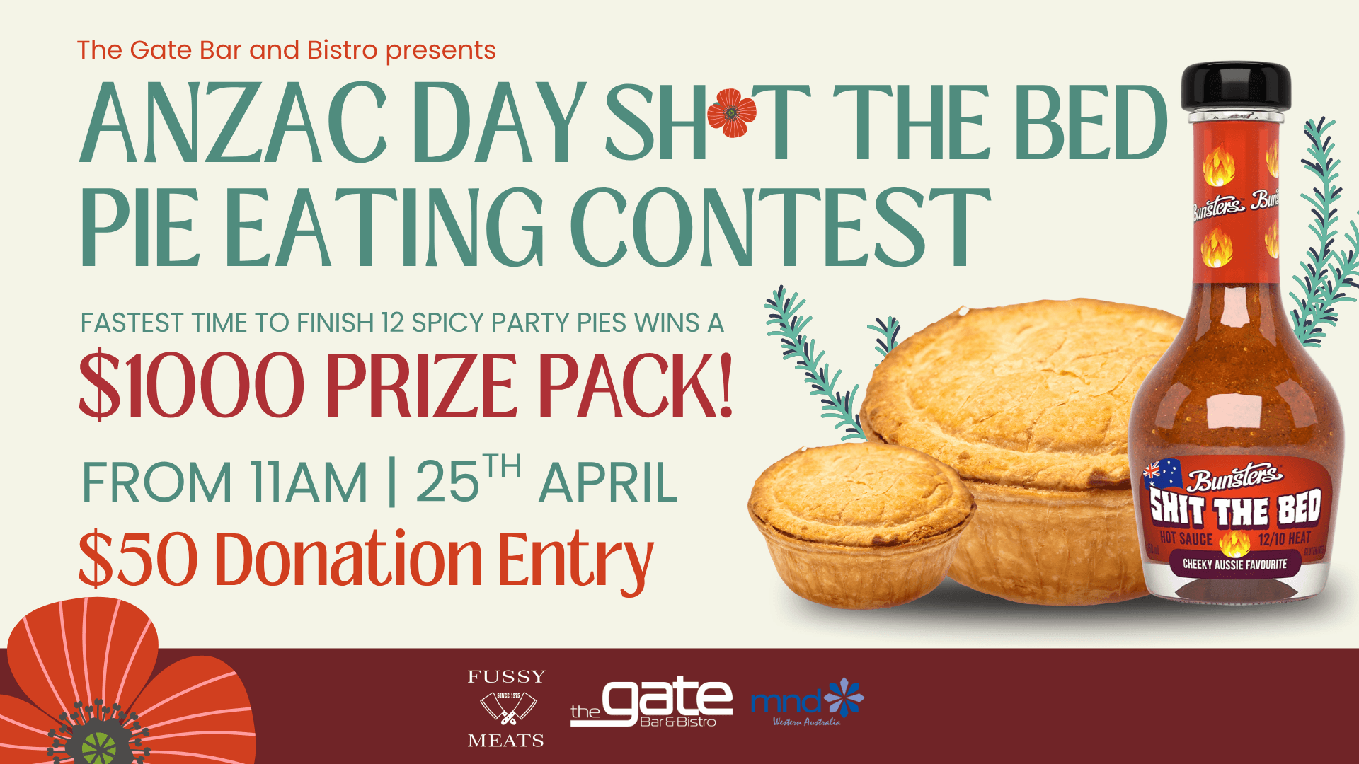 ANZAC Day Sh The Bed Pie Contest’ – Audalize